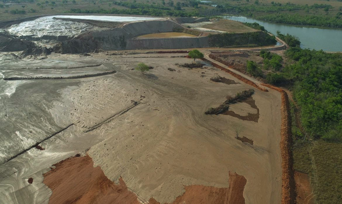 Rompimento da barragem TB01 em Mato Grosso. Foto: Semas- MT