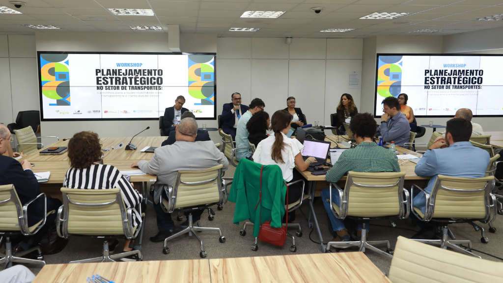 Workshop Planejamento Estratégico no Setor de Transportes: Caminhos para a Sustentabilidade com Transparência e Participação Social. Foto: Sergio Mouraj, set.2024 - Brasília-DF.