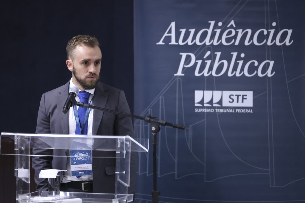 Guilherme France fala do stand montado para intervenções externas no STF
