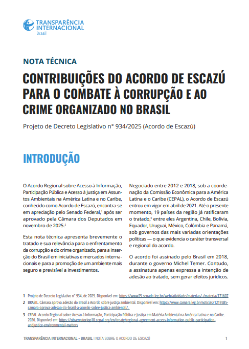 NT Acordo de Escazú