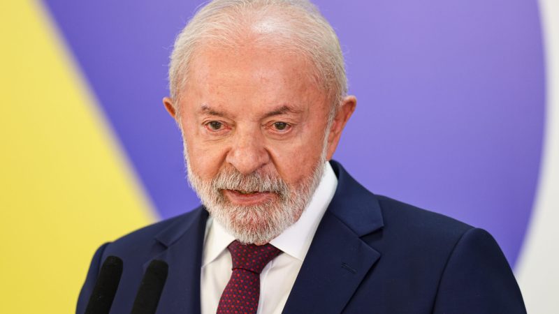 O presidente Luiz Inácio Lula da Silva durante entrevista coletiva com jornalistas, no Palácio do Planalto.  Foto: Marcelo Camargo/Agência Brasil