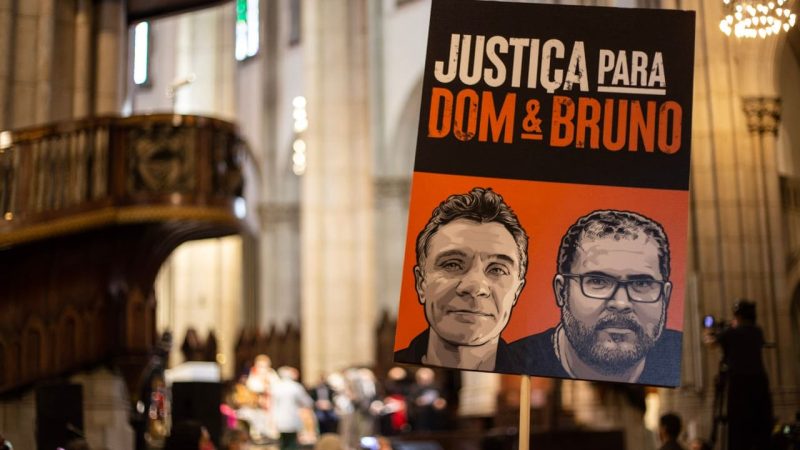 Protest demanding justice for Dom Phillips and Bruno Araújo Pereira following their murders