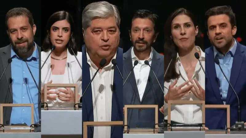 Transparência Internacional - Brasil avaliou os planos de governo dos seis candidatos e candidatas mais bem-avaliados na eleição para a prefeitura de São Paulo em 2024. Foto: Divulgação NSC | Reprodução YouTube e TV Cultura
